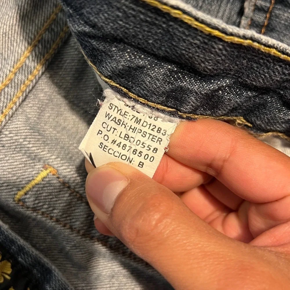 Vintage 90s Lucky Brand Hipster Jeans Mens 36x30 Straight Leg Button Fly
